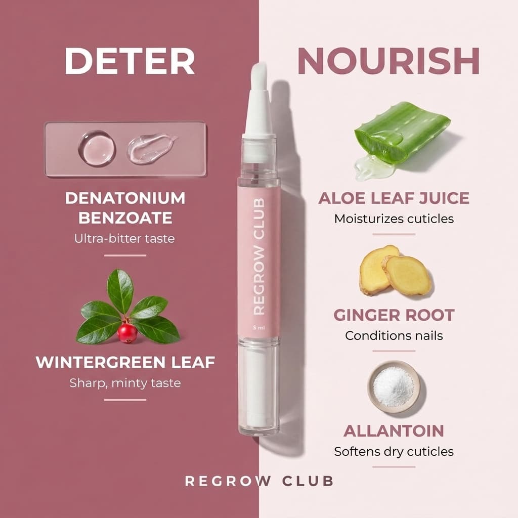 Regrow Club ingredients: deter and nourish