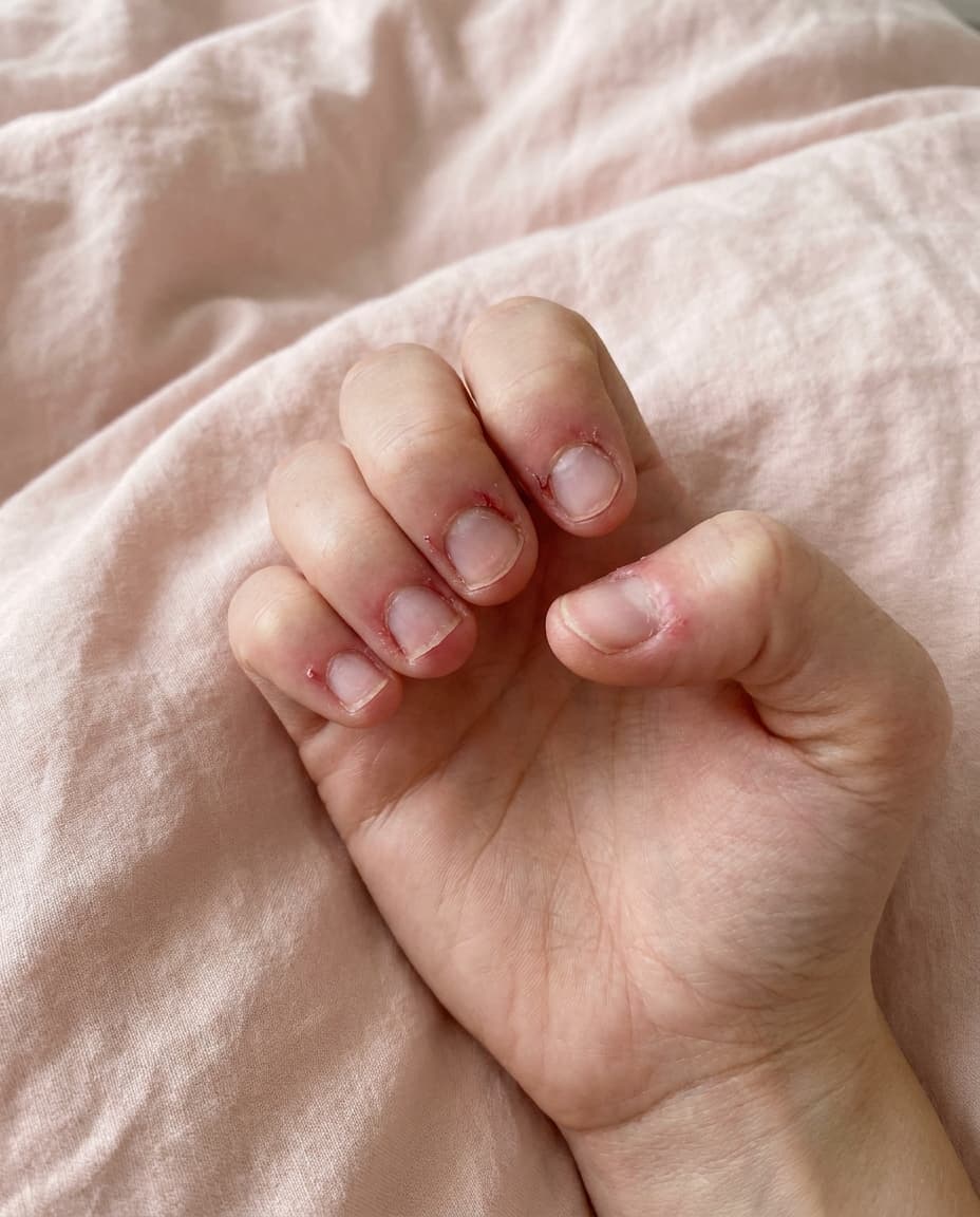 Bitten nails and cuticles